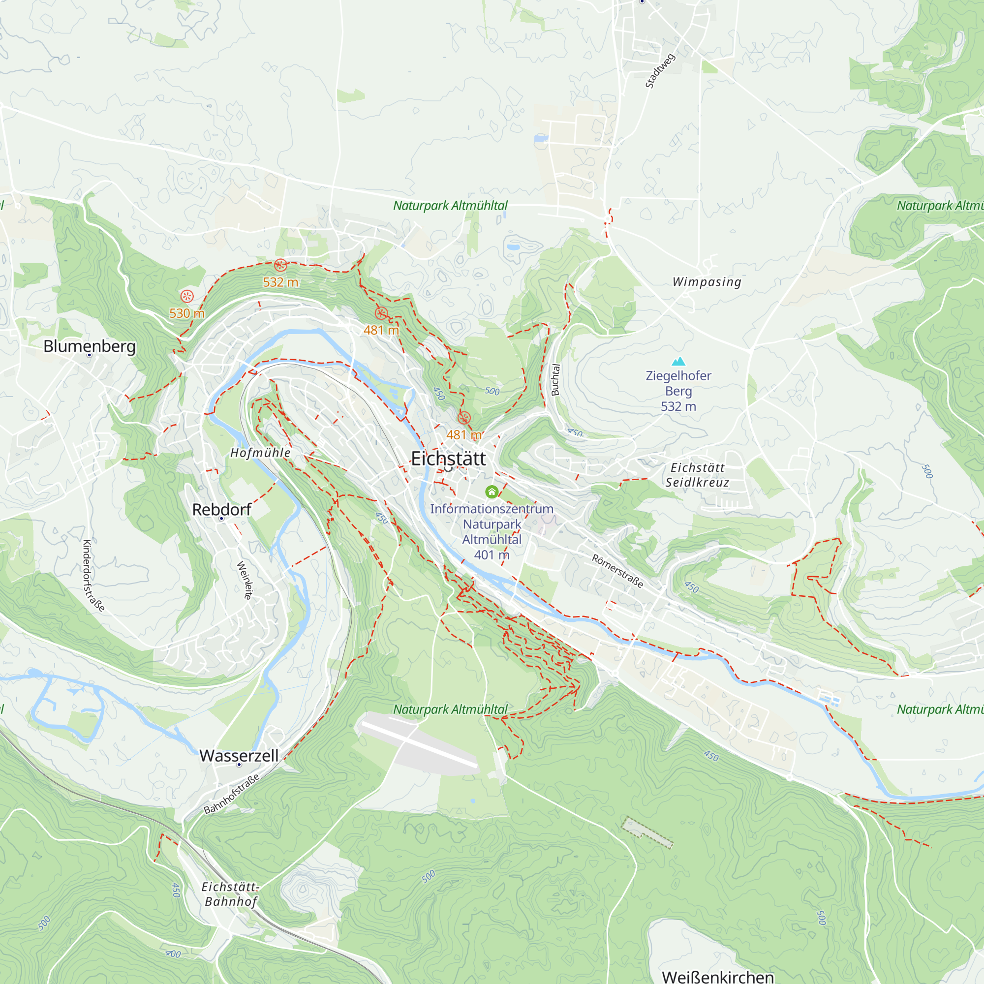 Informationszentrum Naturpark Altmühltal map