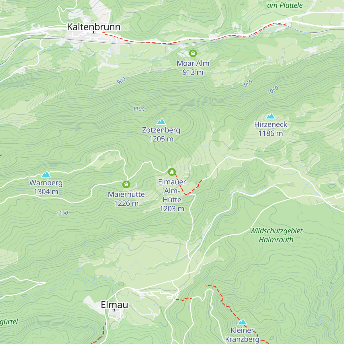 Elmauer Alm-Hütte map