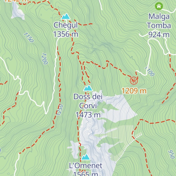 Map of Doss dei Corvi