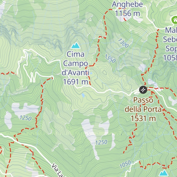 Map of Malga Campodavanti