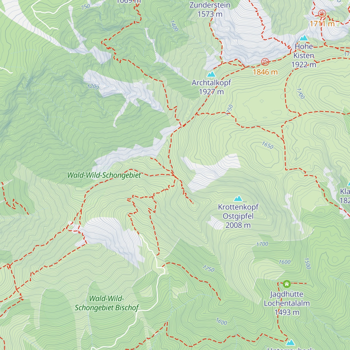 Weilheimer Hütte map