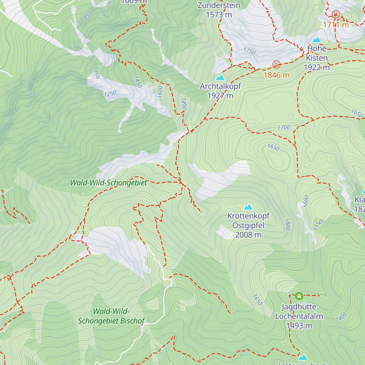 Weilheimer Hütte map