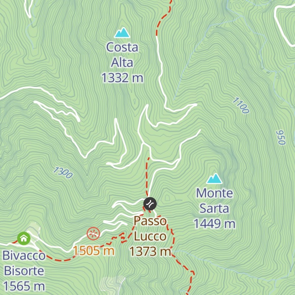 Map of Malga Sarta