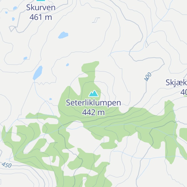 Map of Seterliklumpen