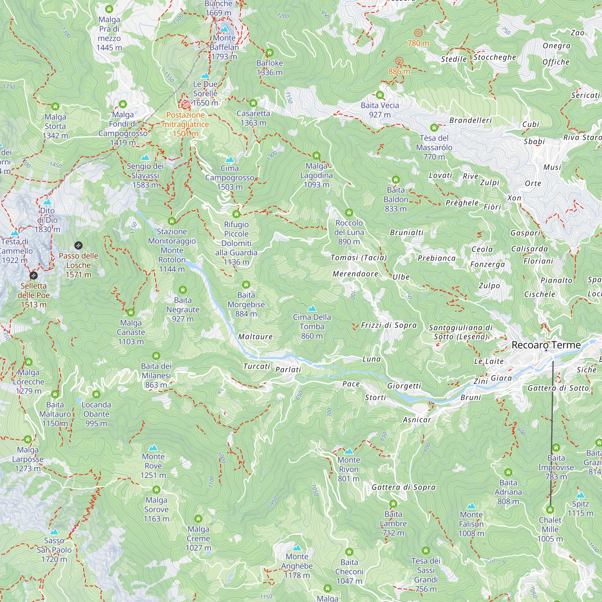 Baita Sleghe map