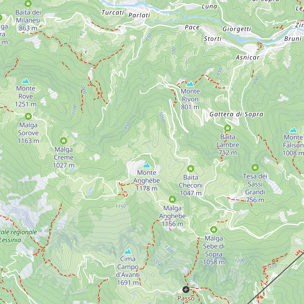 Malga Morando (Ofra) map