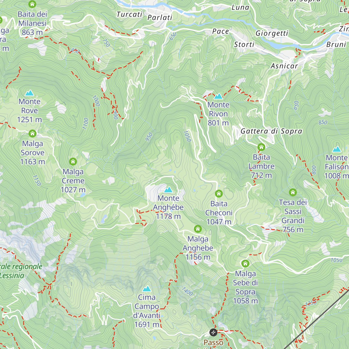 Malga Morando (Ofra) map