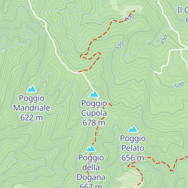 Map of Poggio Cupola