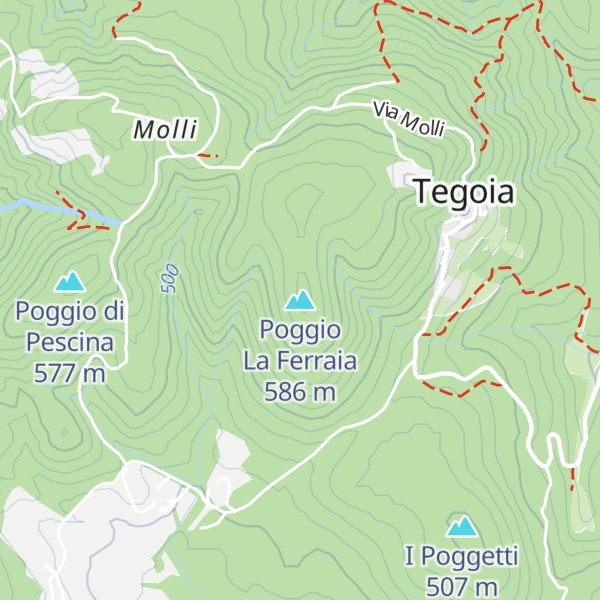 Map of Poggio La Ferraia