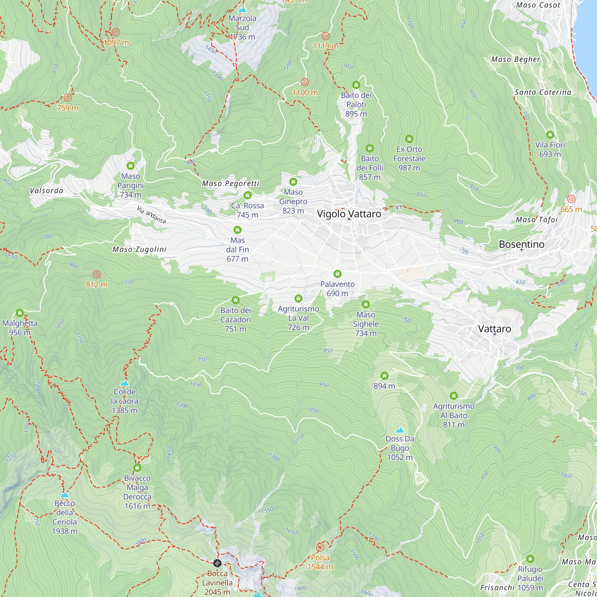 Agriturismo La Val map