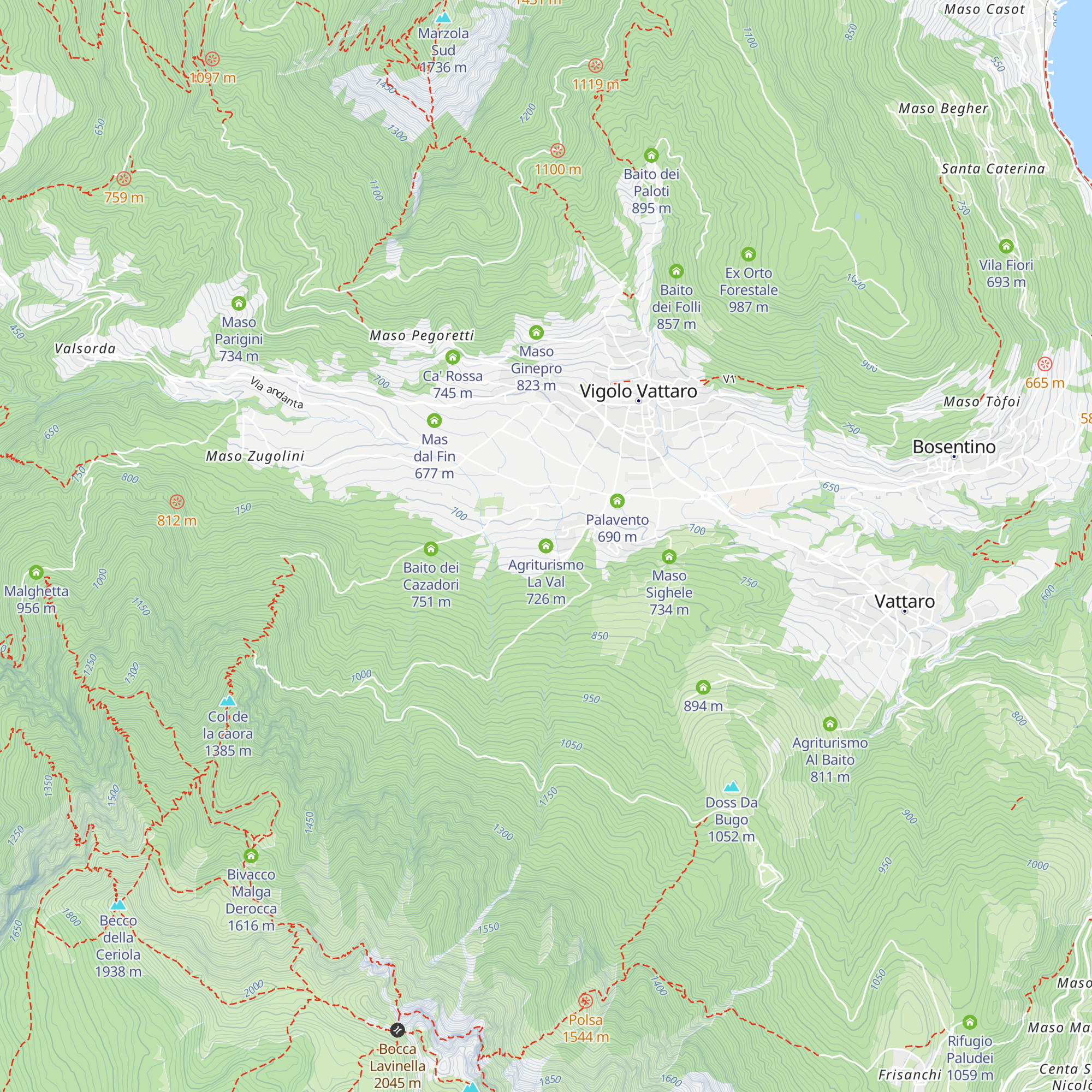 Agriturismo La Val map