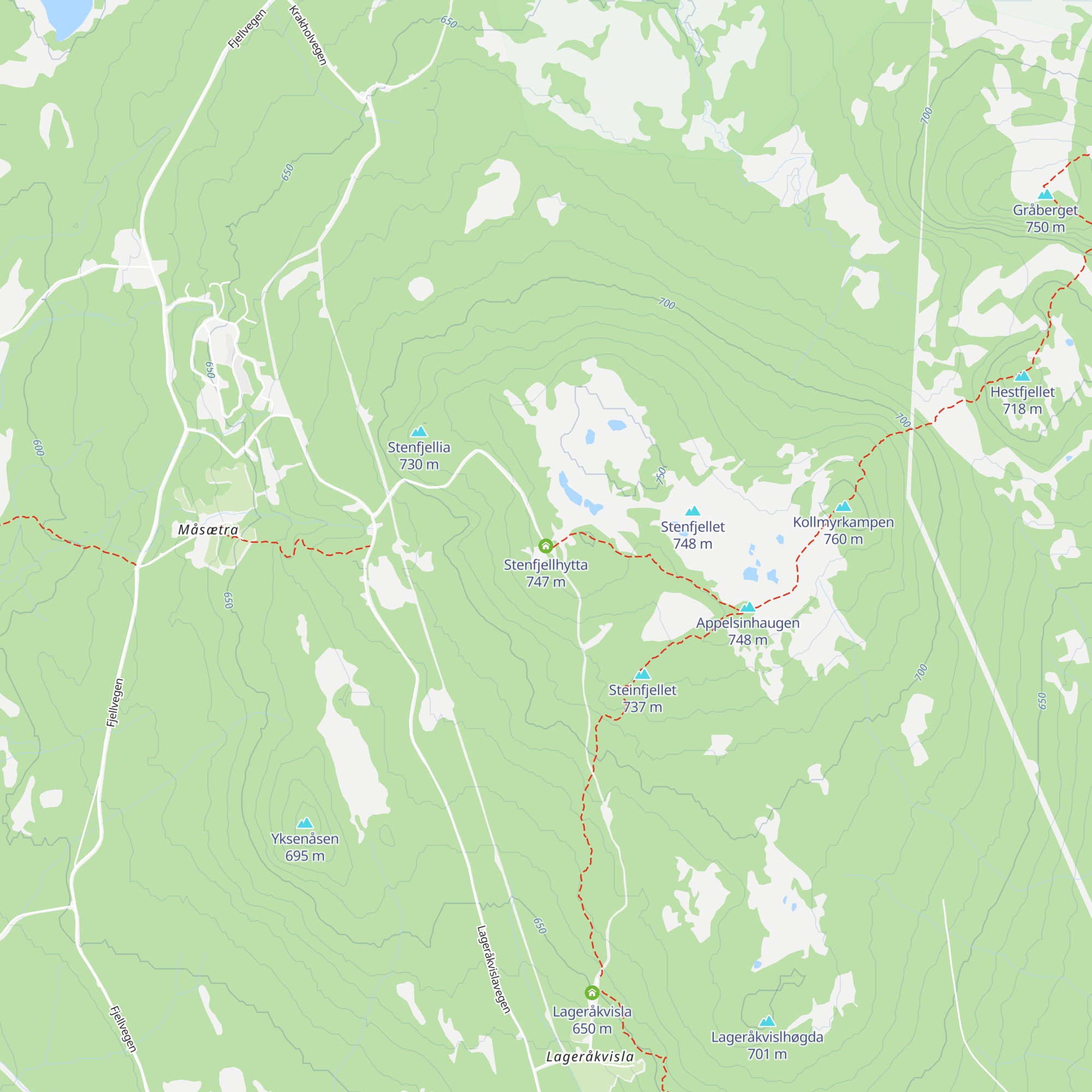 Stenfjellhytta map