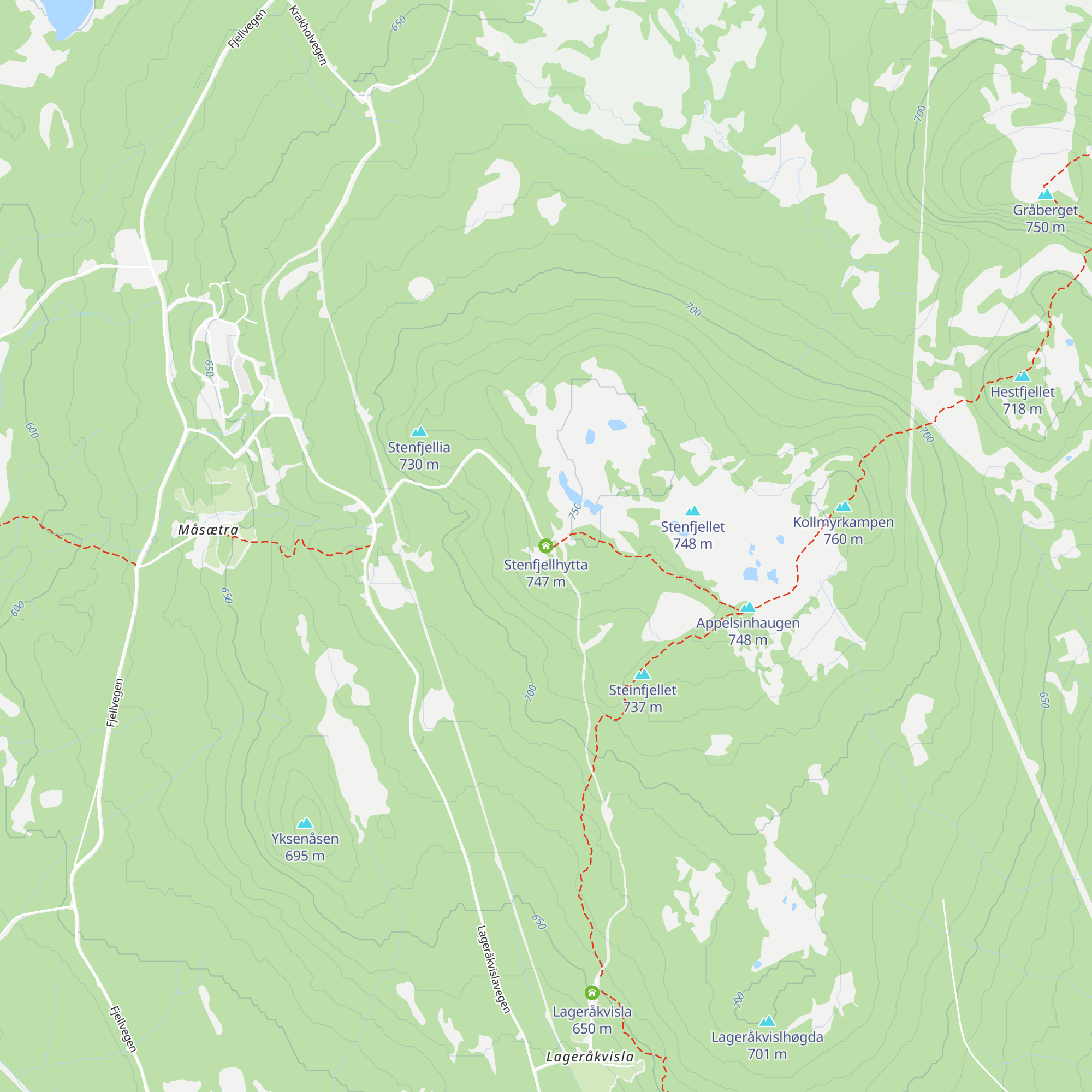 Stenfjellhytta map