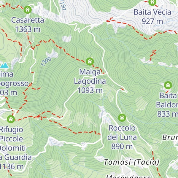 Map of Tèxa del Bechìn