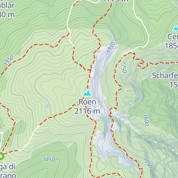 Map of Croce del Roen