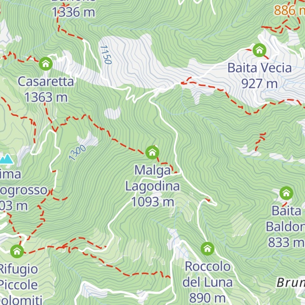 Map of Malga Lagodina
