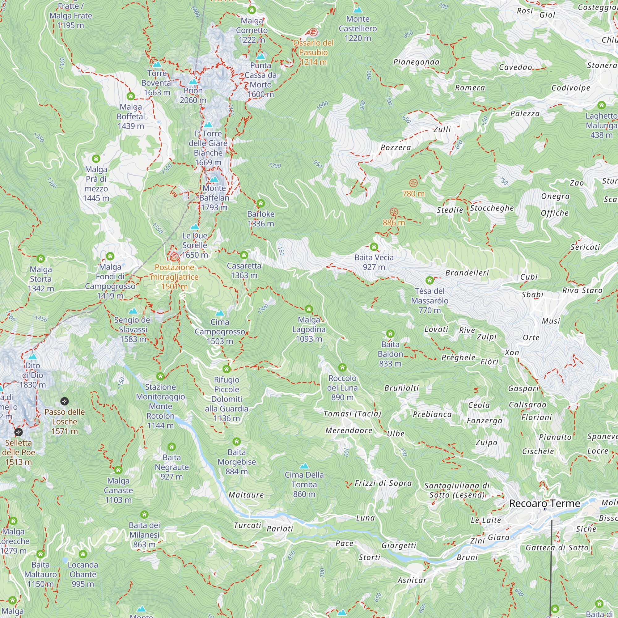 Malga Lagodina map