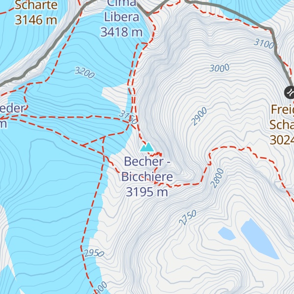 Map of Becher - Bicchiere