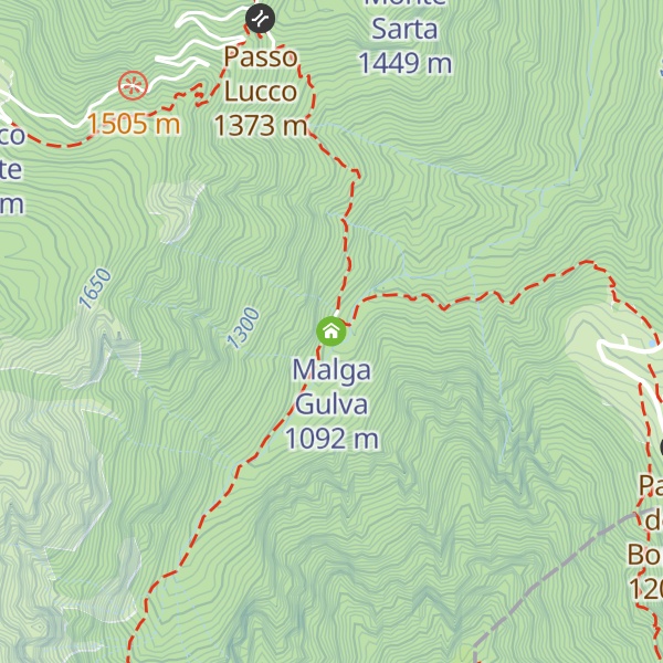 Map of Malga Gulva