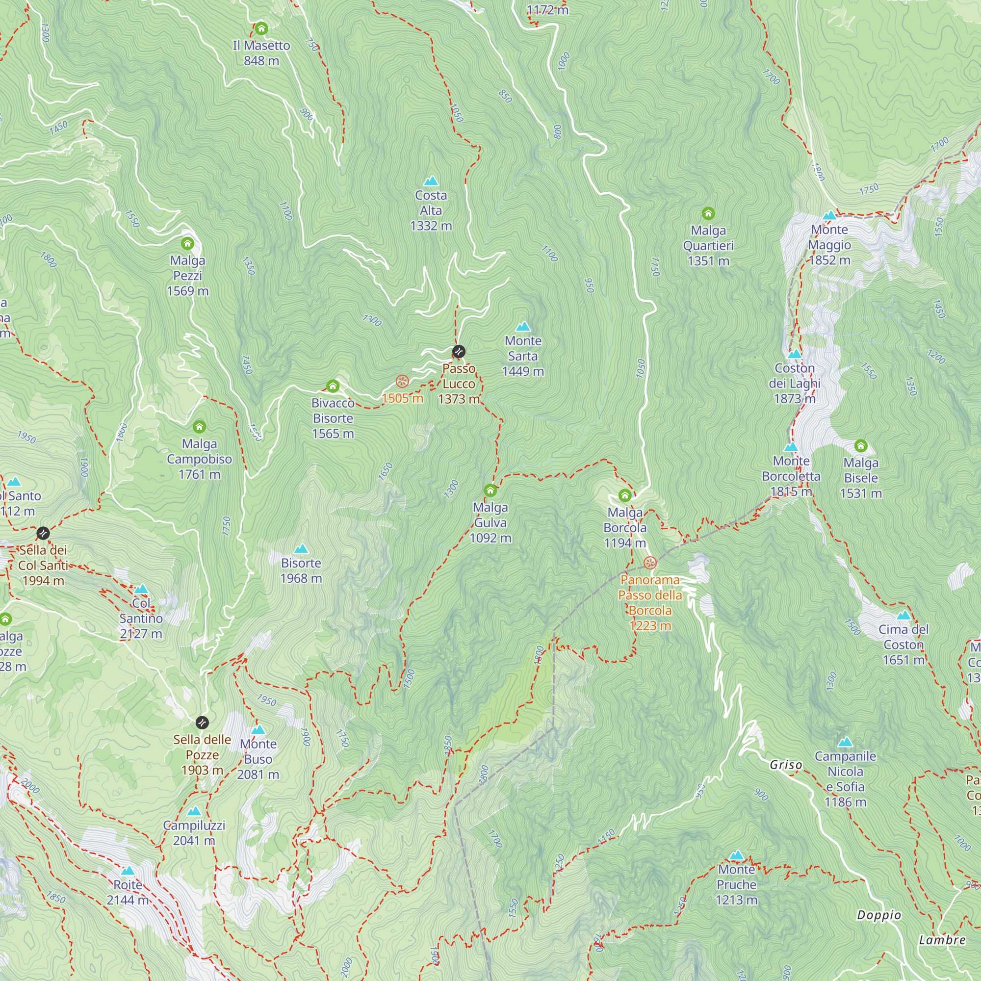 Malga Gulva map