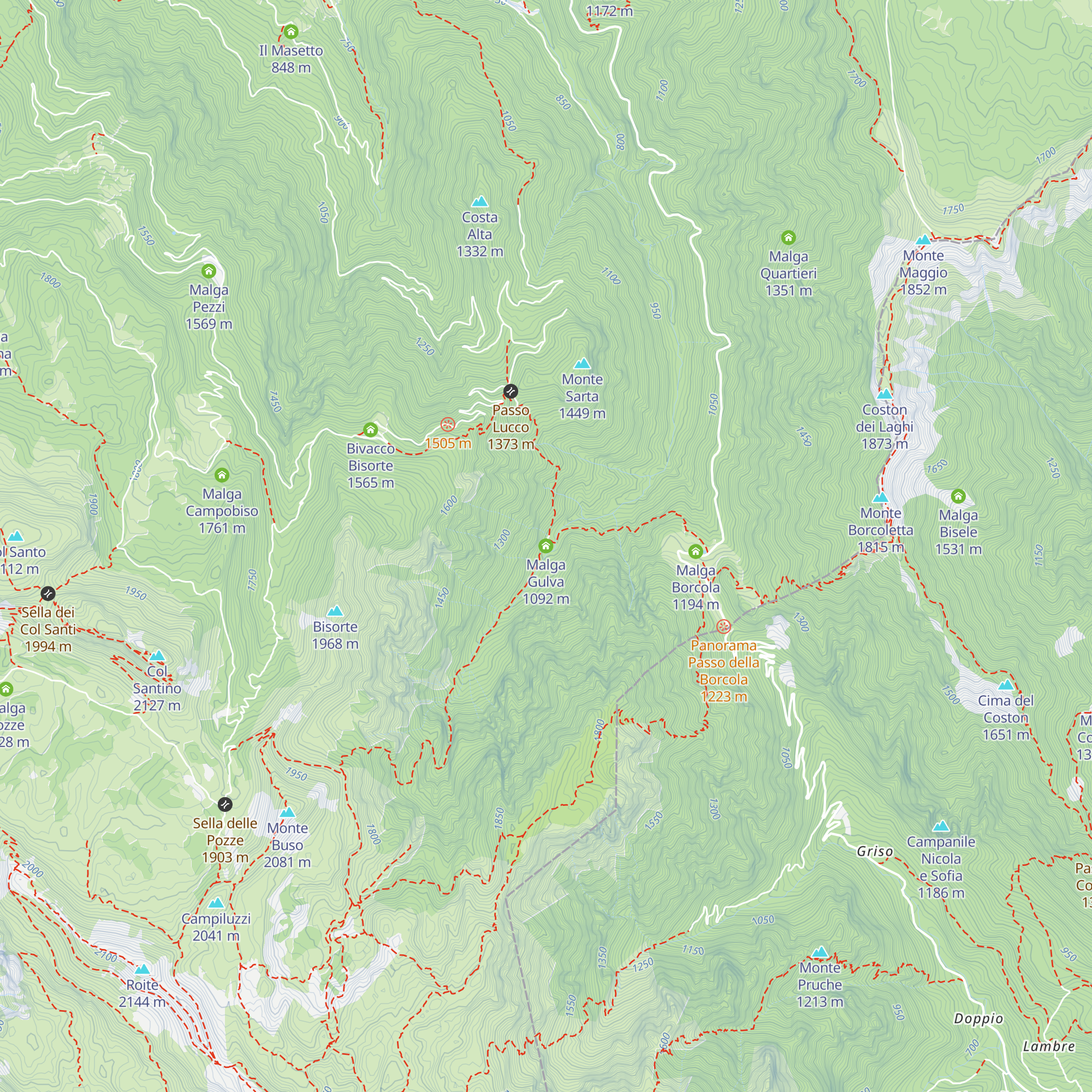 Malga Gulva map