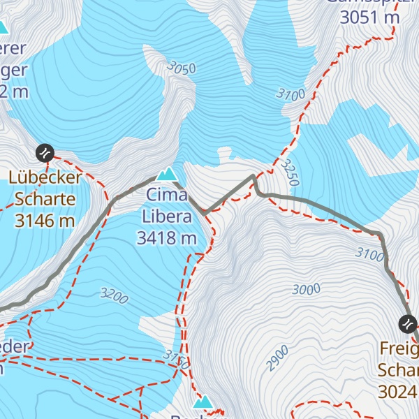 Map of alte Zollhütte
