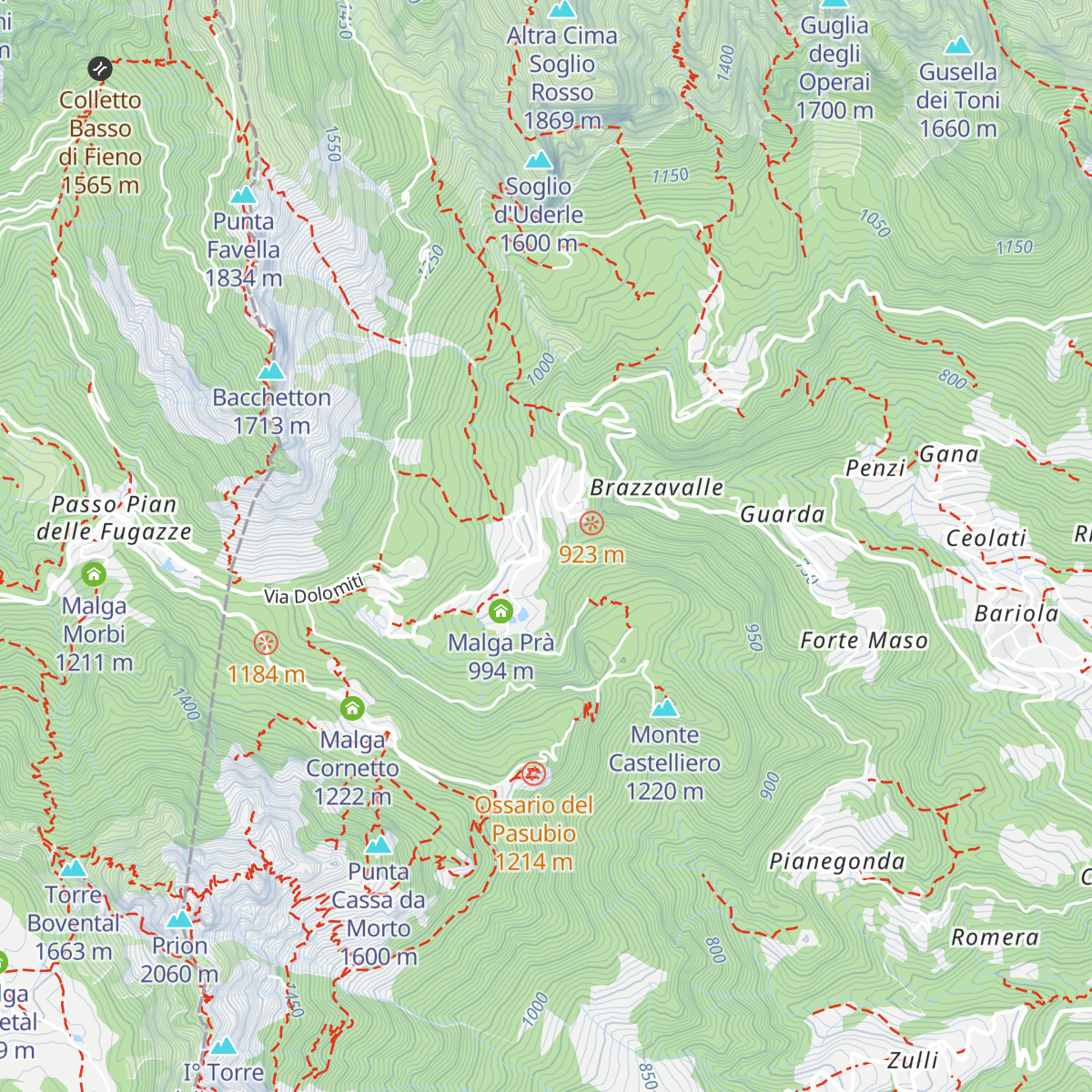 Rifugio Balasso map