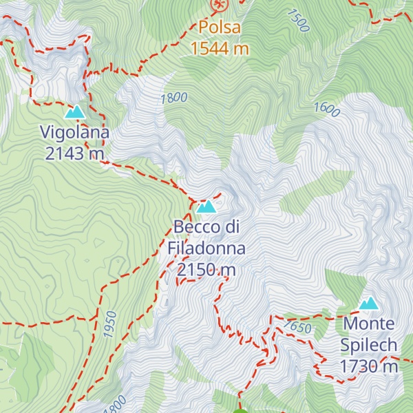 Map of Becco di Filadonna