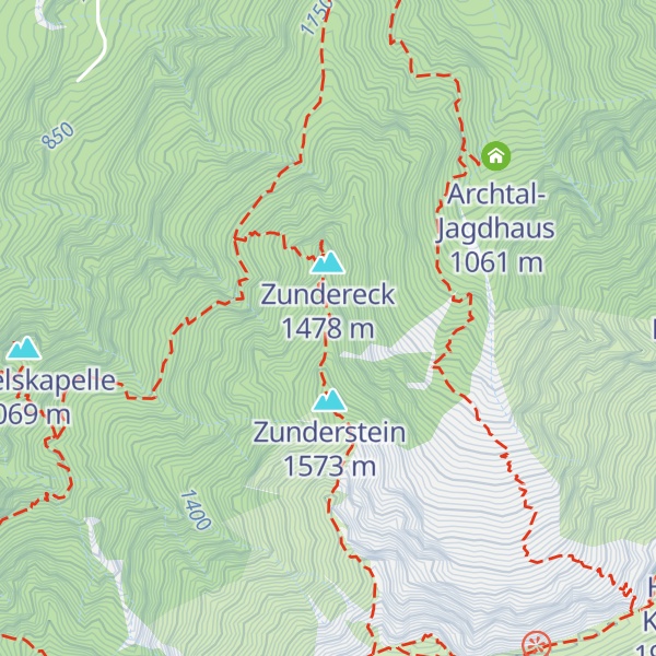 Map of Zunderkopf