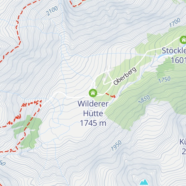 Map of Wilderer Hütte