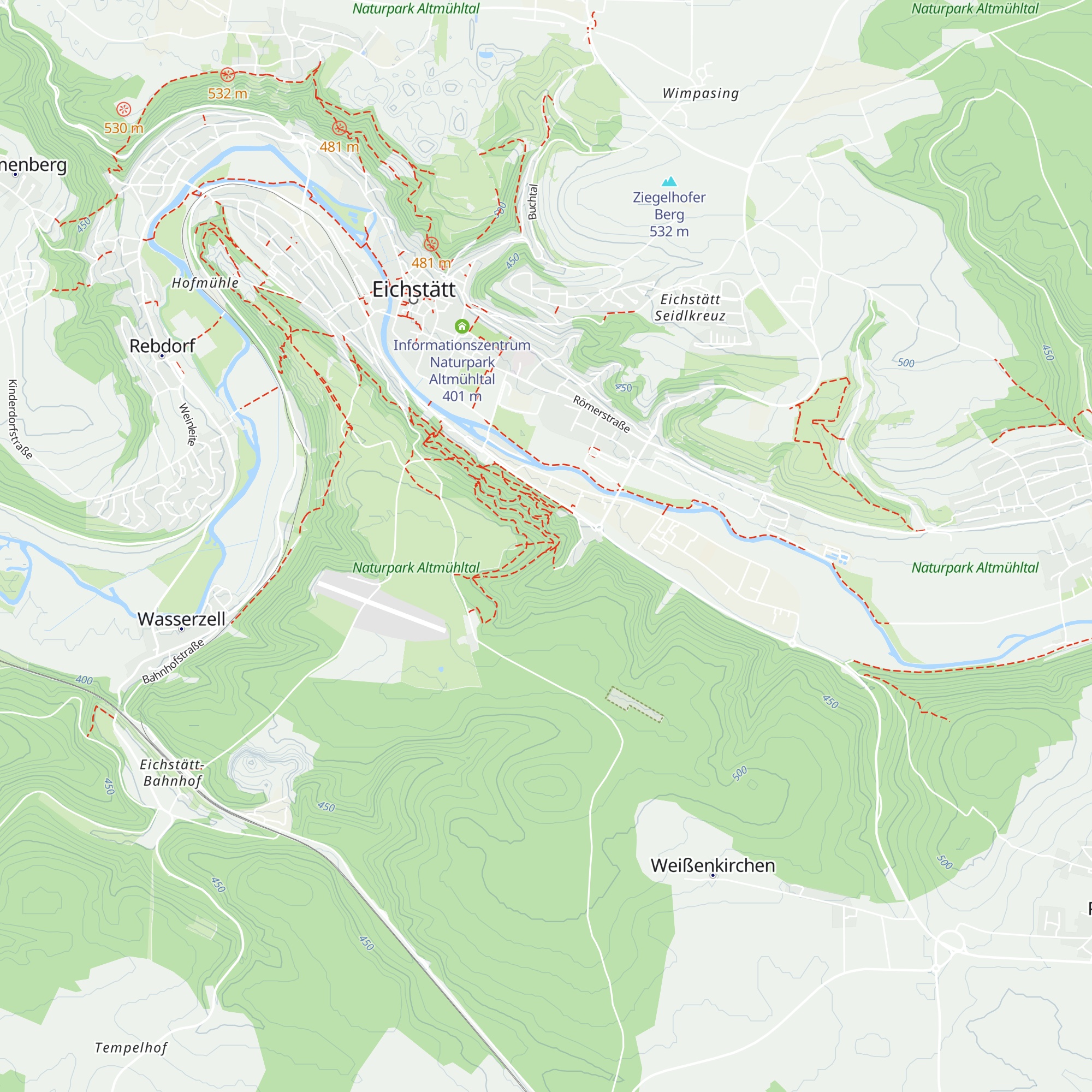 Hütte Spielpfad map