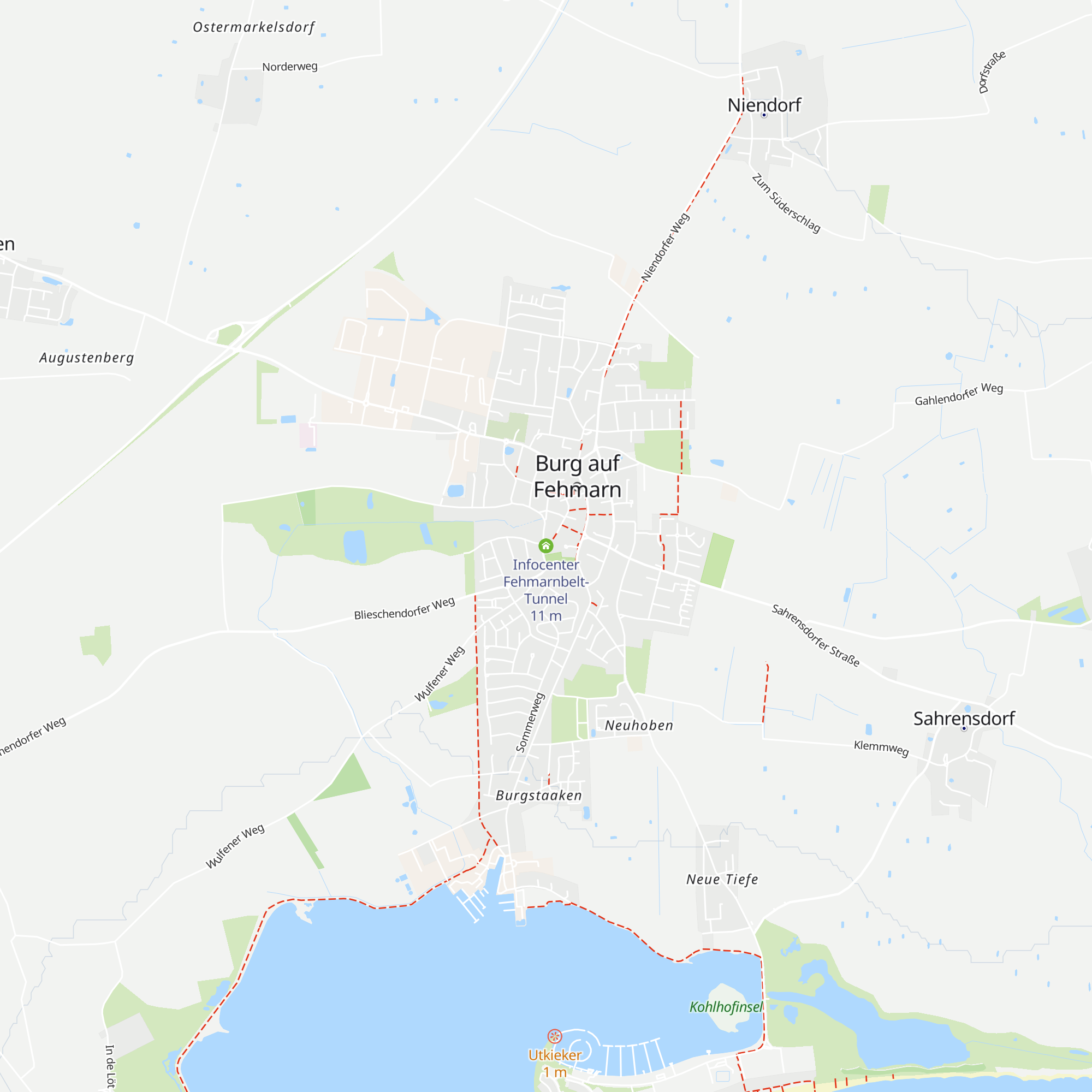 Infocenter Fehmarnbelt-Tunnel map