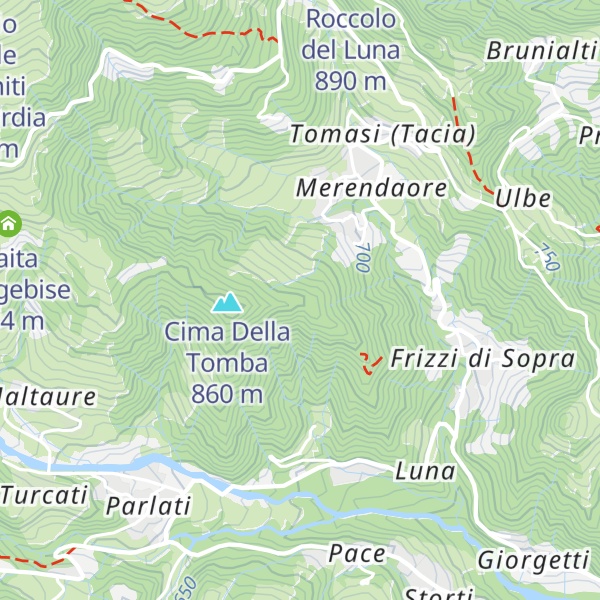 Map of Tèsa del Santo