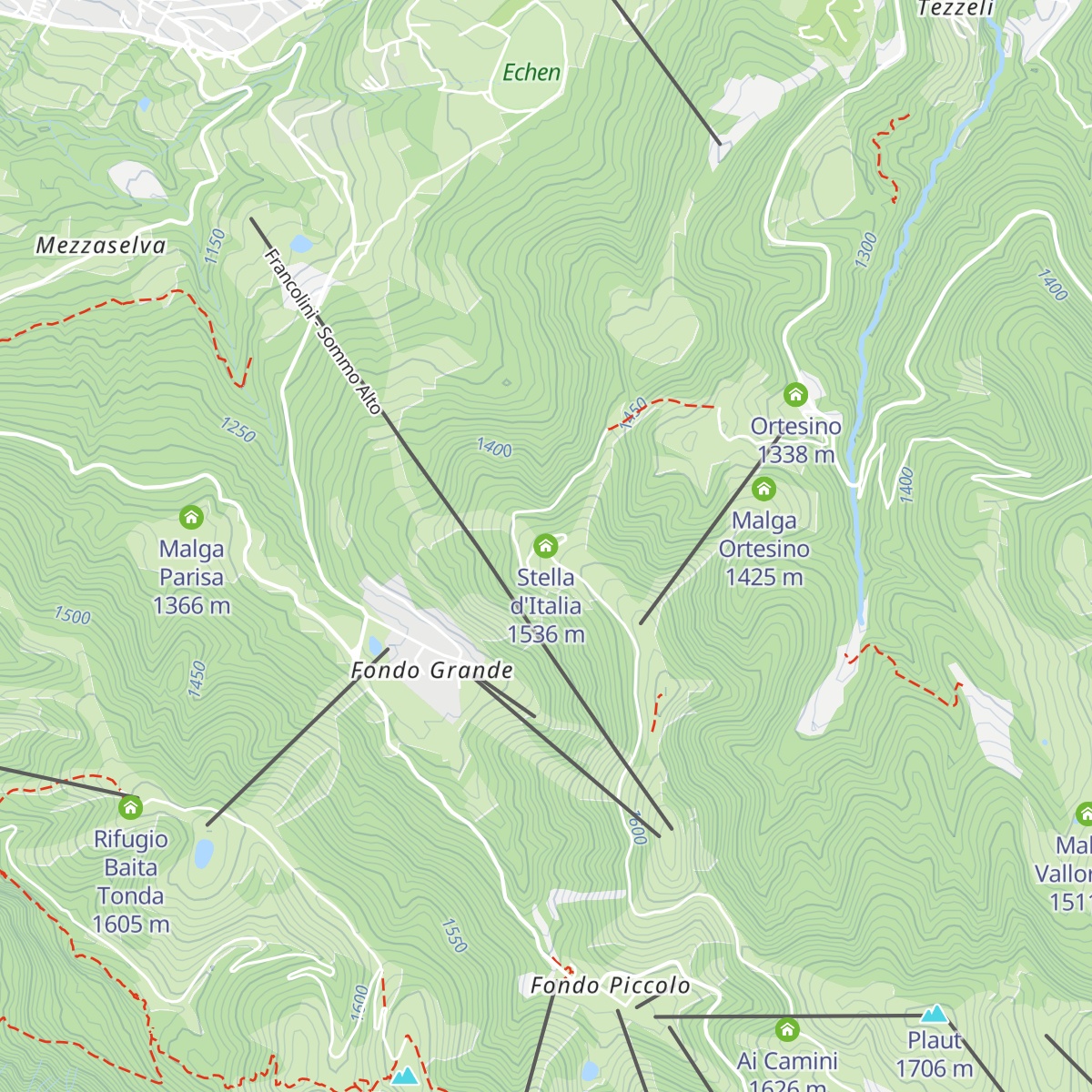 Stella d'Italia map