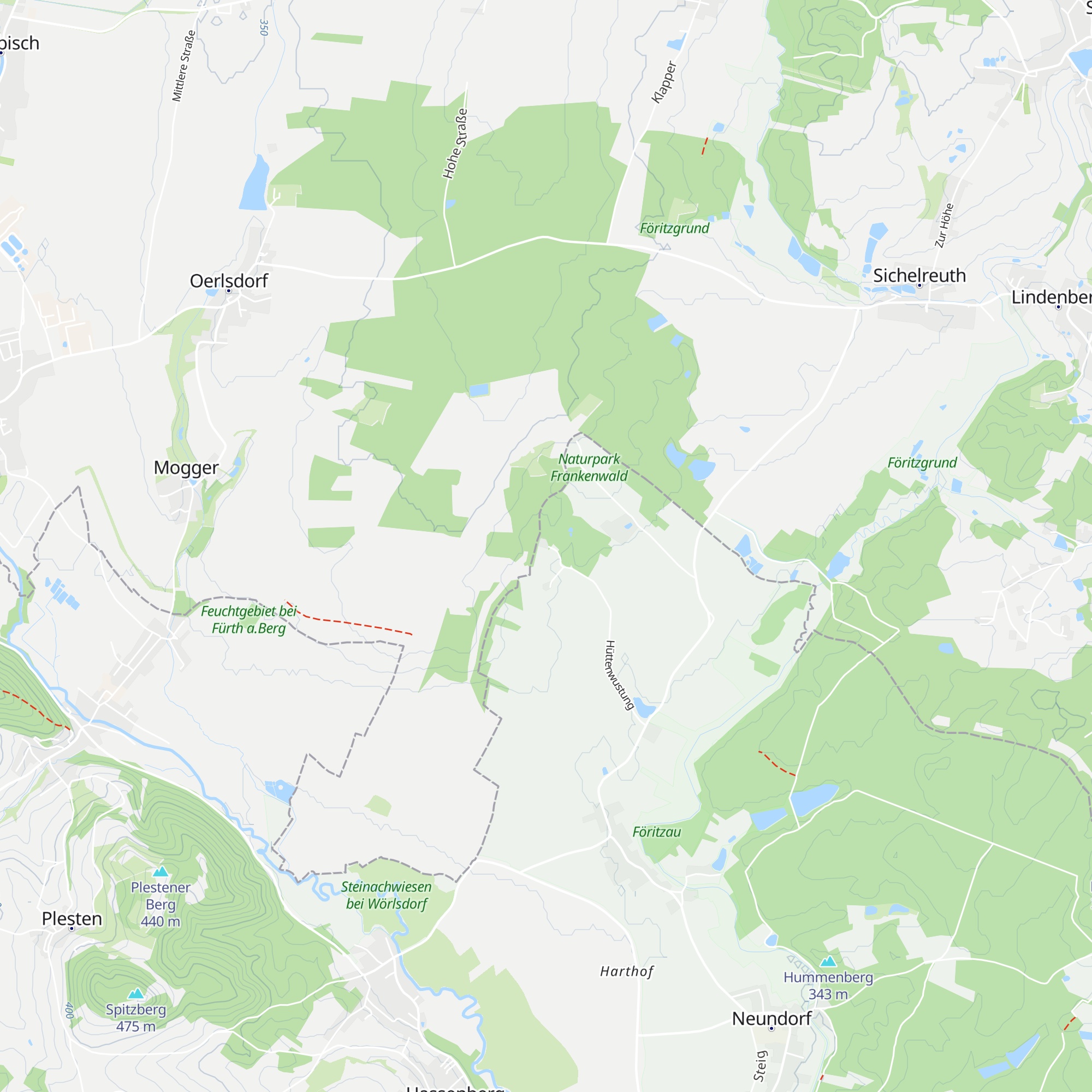 Hüttenwustung map