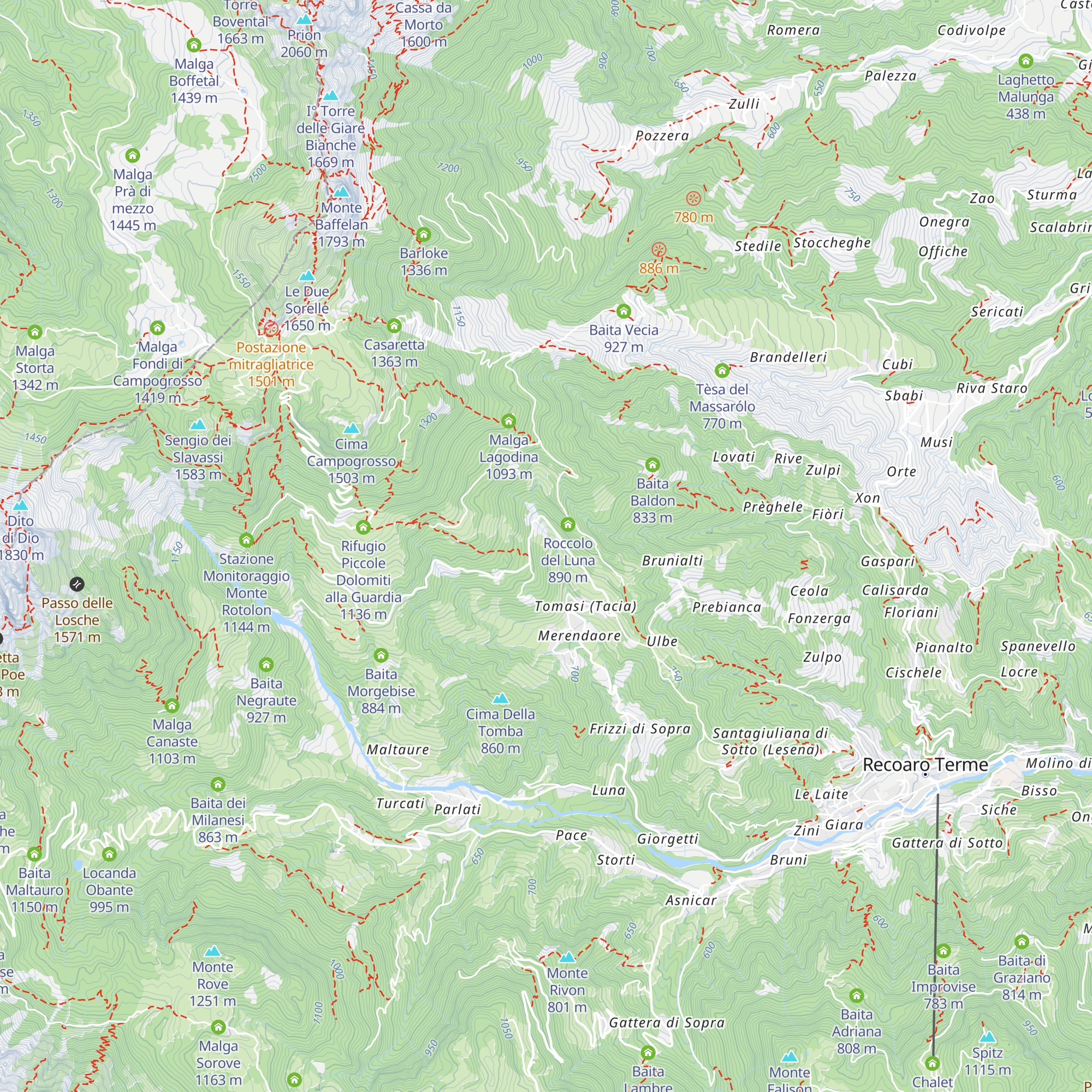 Tèsa dell'Ovetto map