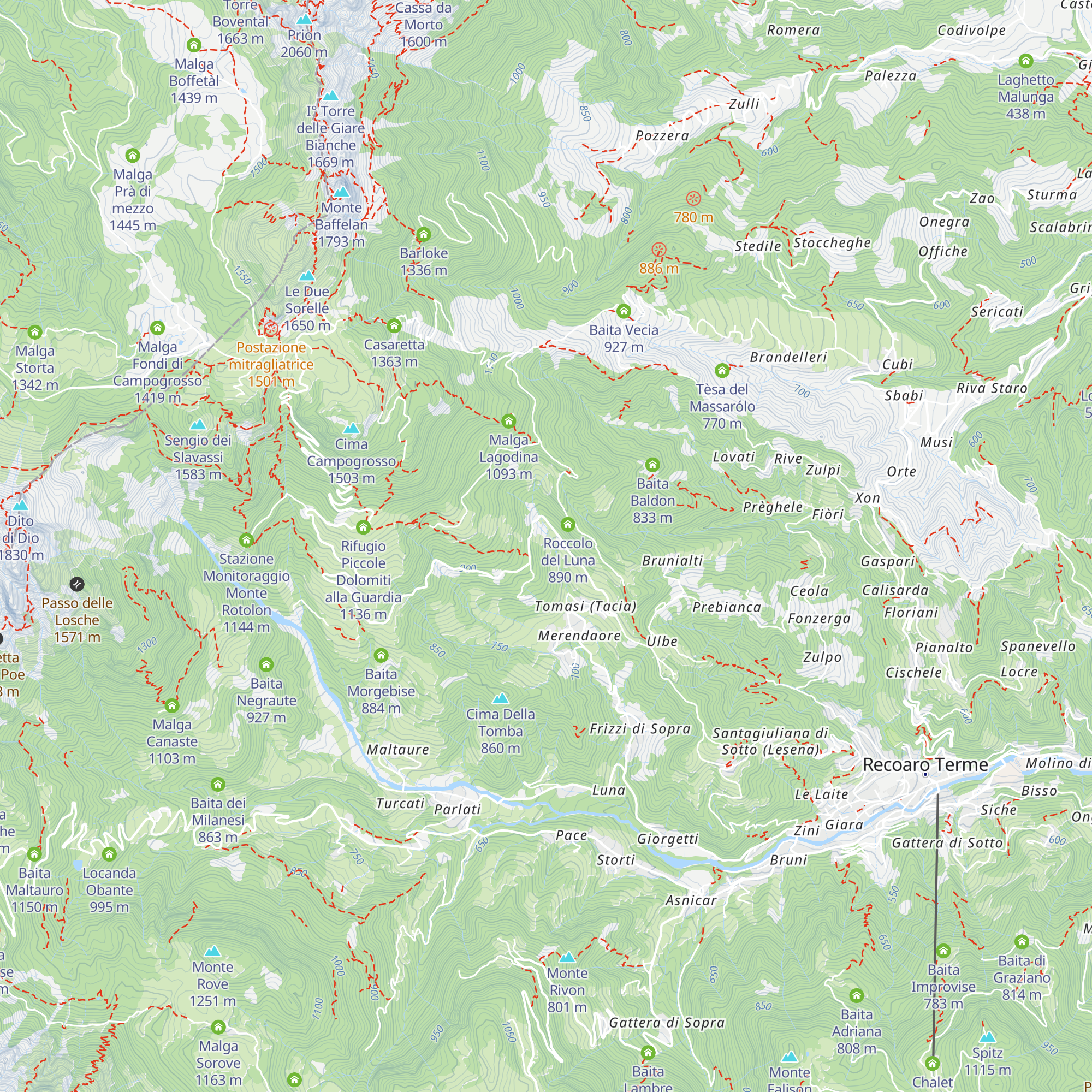 Tèsa dell'Ovetto map