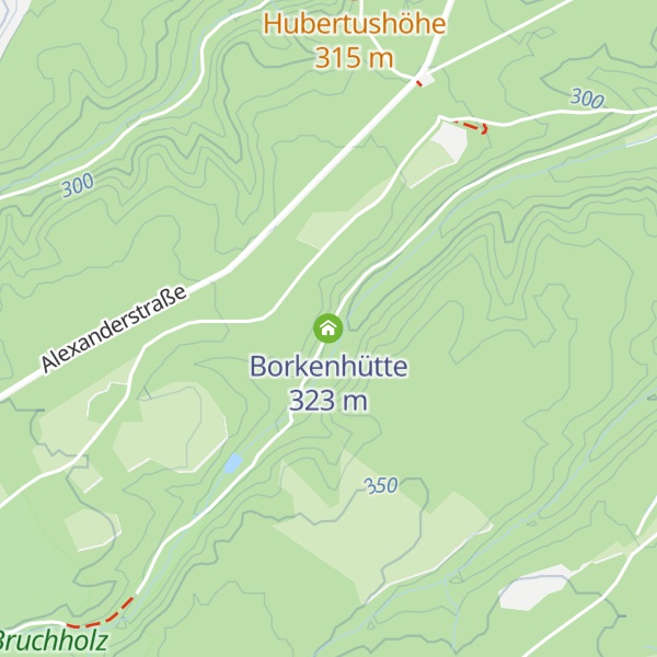Map of Borkenhütte