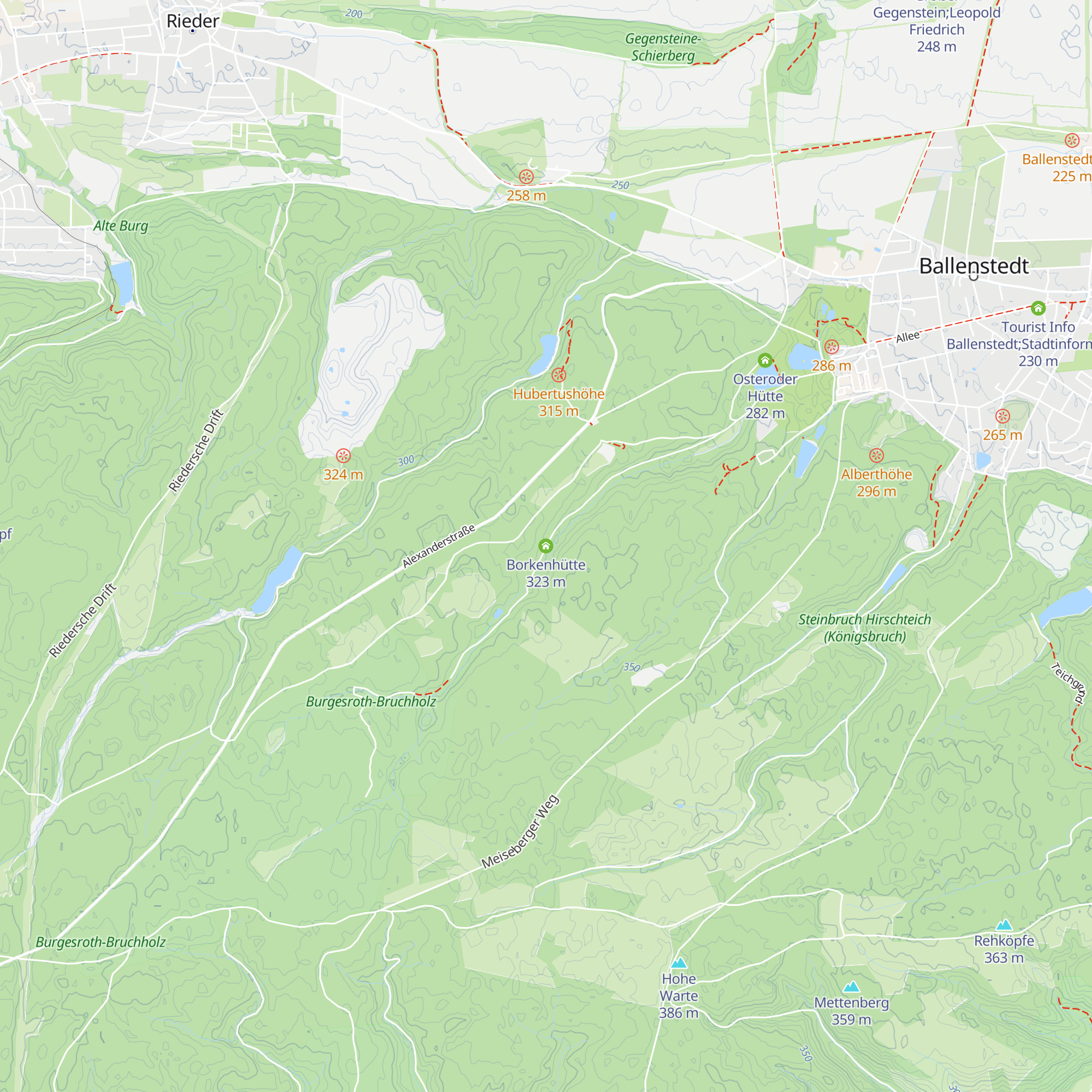 Borkenhütte map
