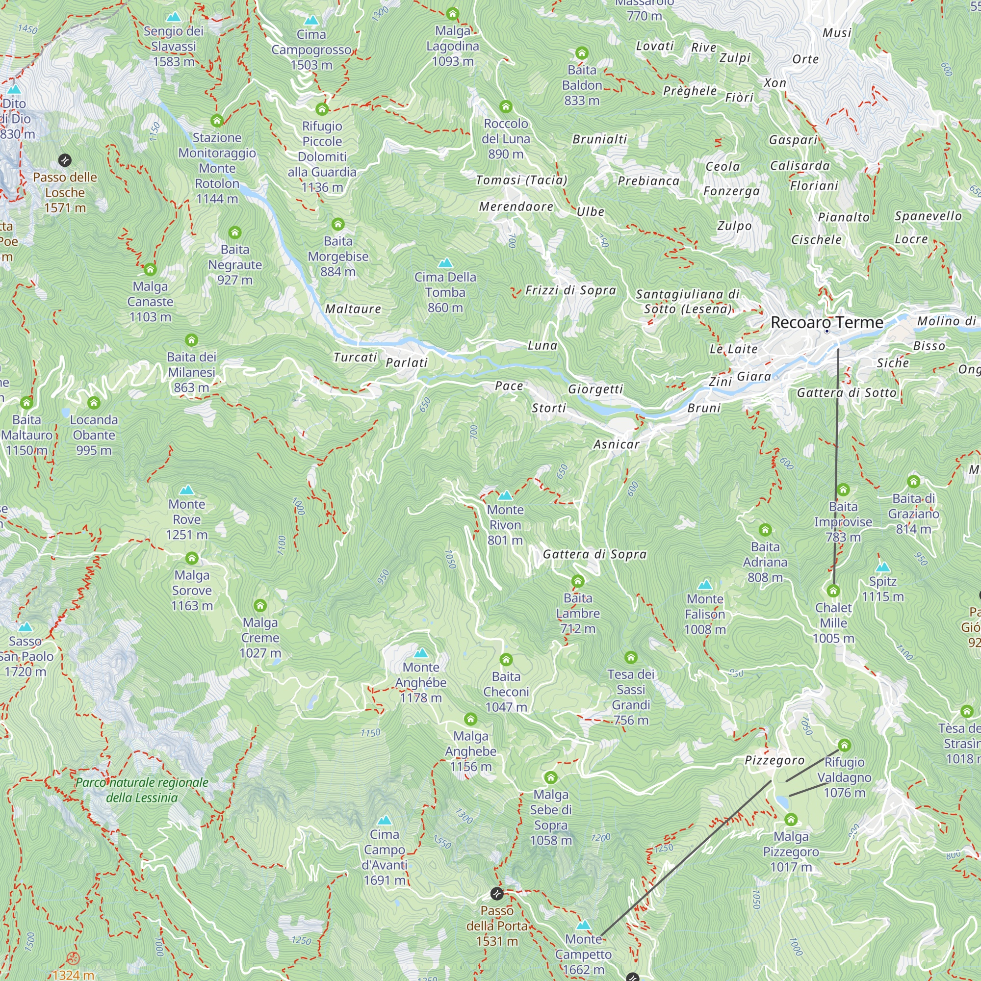 Baita Bepi dei Osti map
