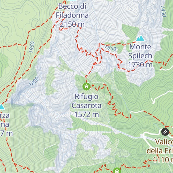 Map of Rifugio Casarota