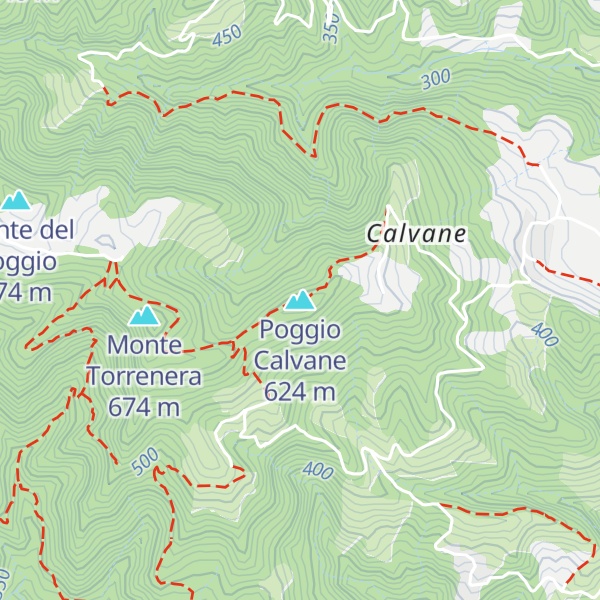 Map of Poggio Calvane