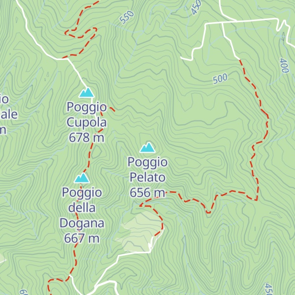 Map of Poggio Pelato