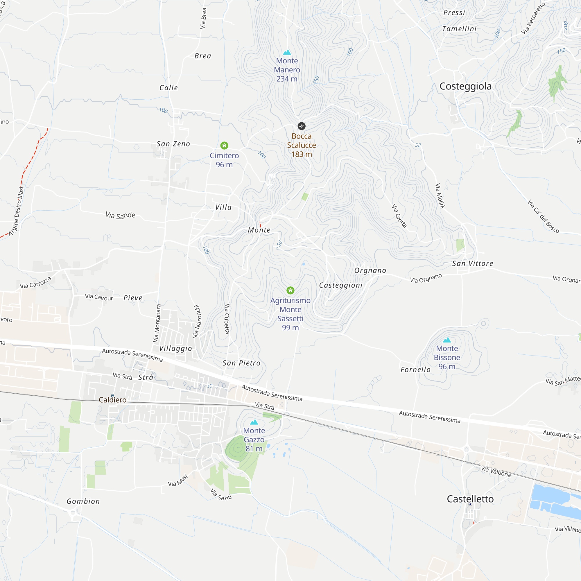 Agriturismo Monte Sassetti map