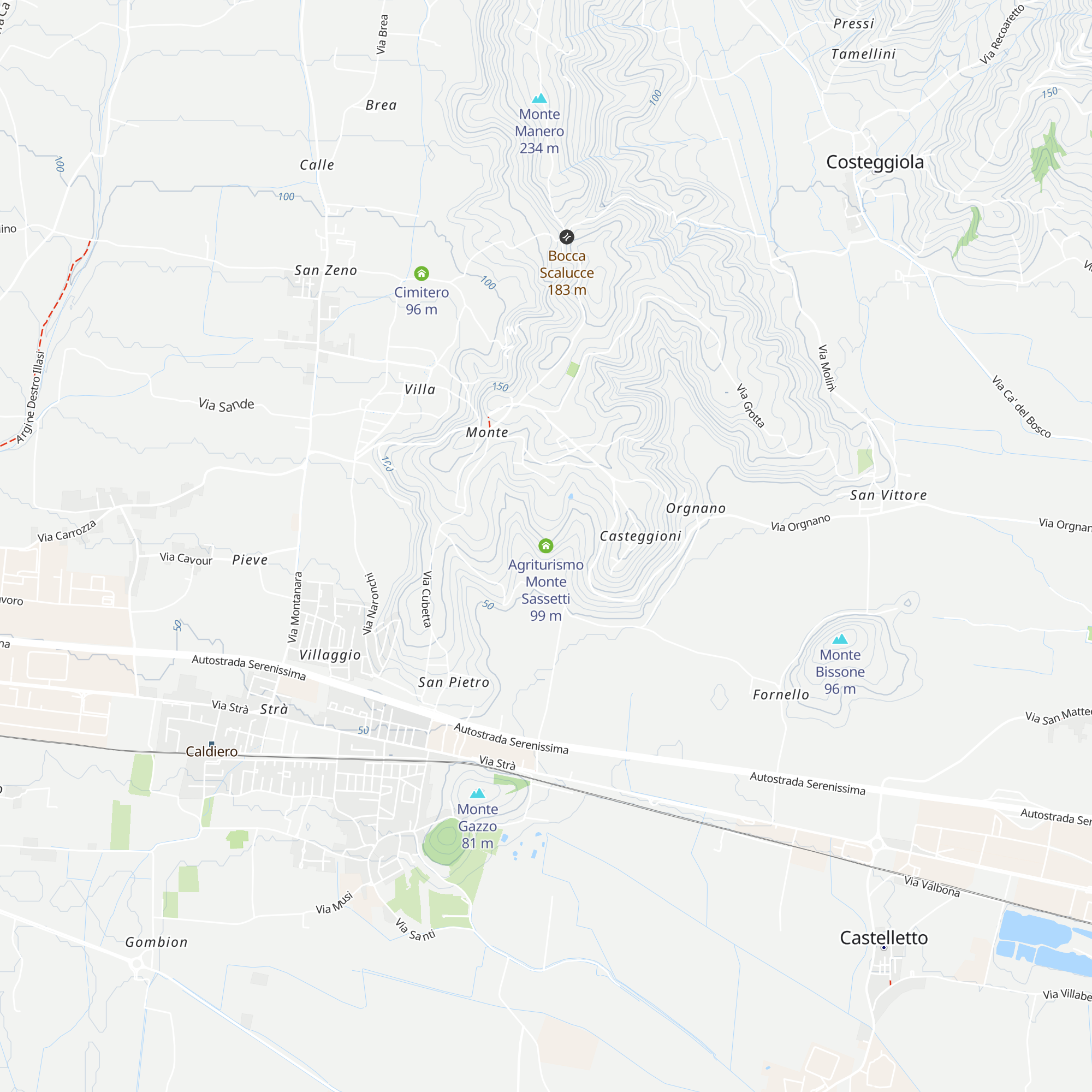 Agriturismo Monte Sassetti map