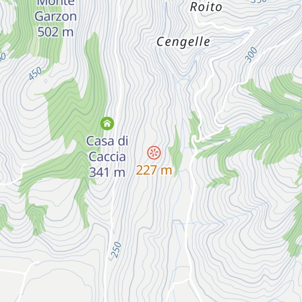 Map of Cà delora