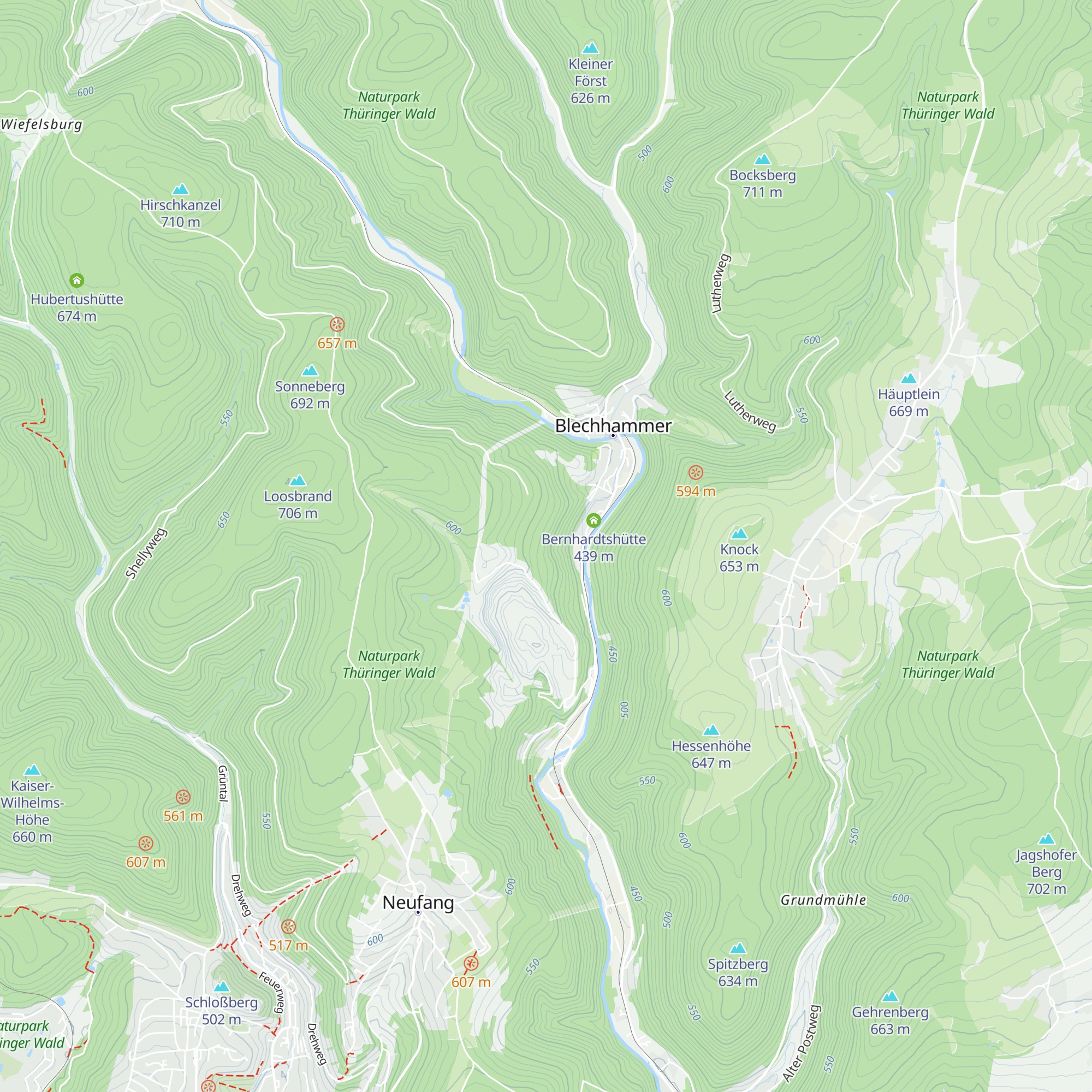 Hüttenleite map