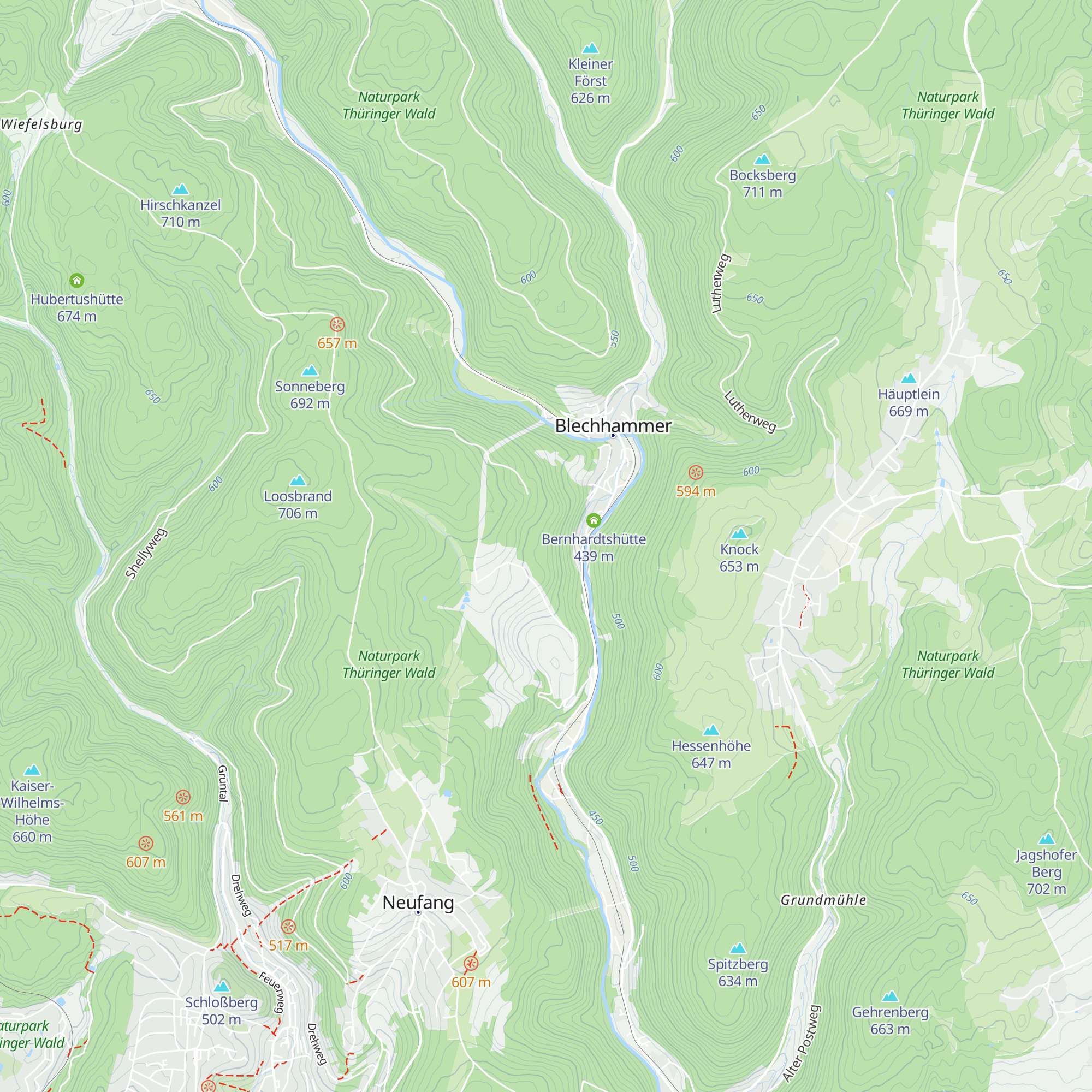 Hüttenleite map