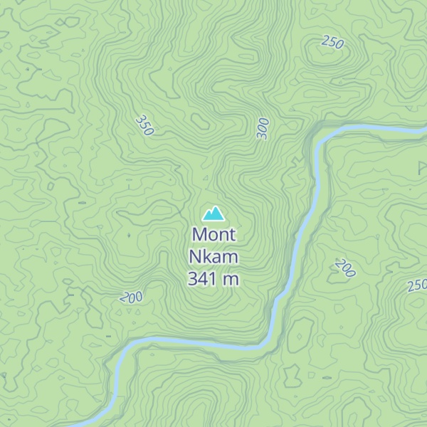 Map of Mont Nkam
