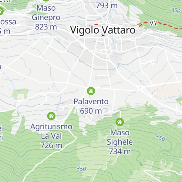Map of Palavento